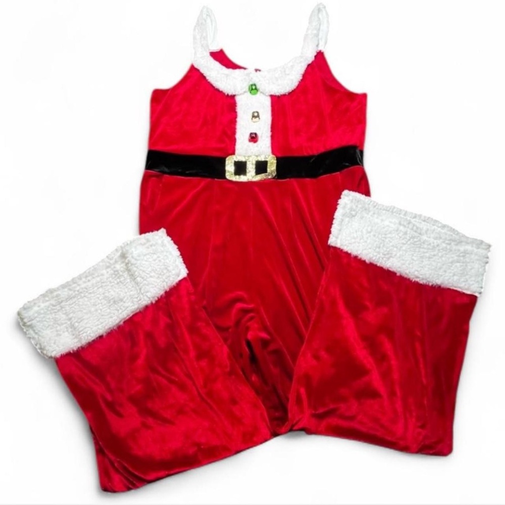 Mrs. Clause velvet Christmas Jammies/Costume, XXL